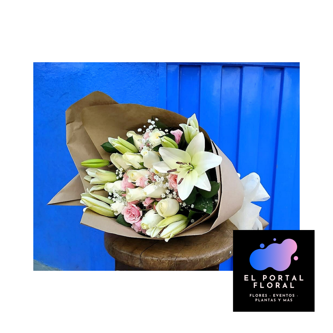 BOUQUET ALTA TERNURA - LIRIOS Y ROSA