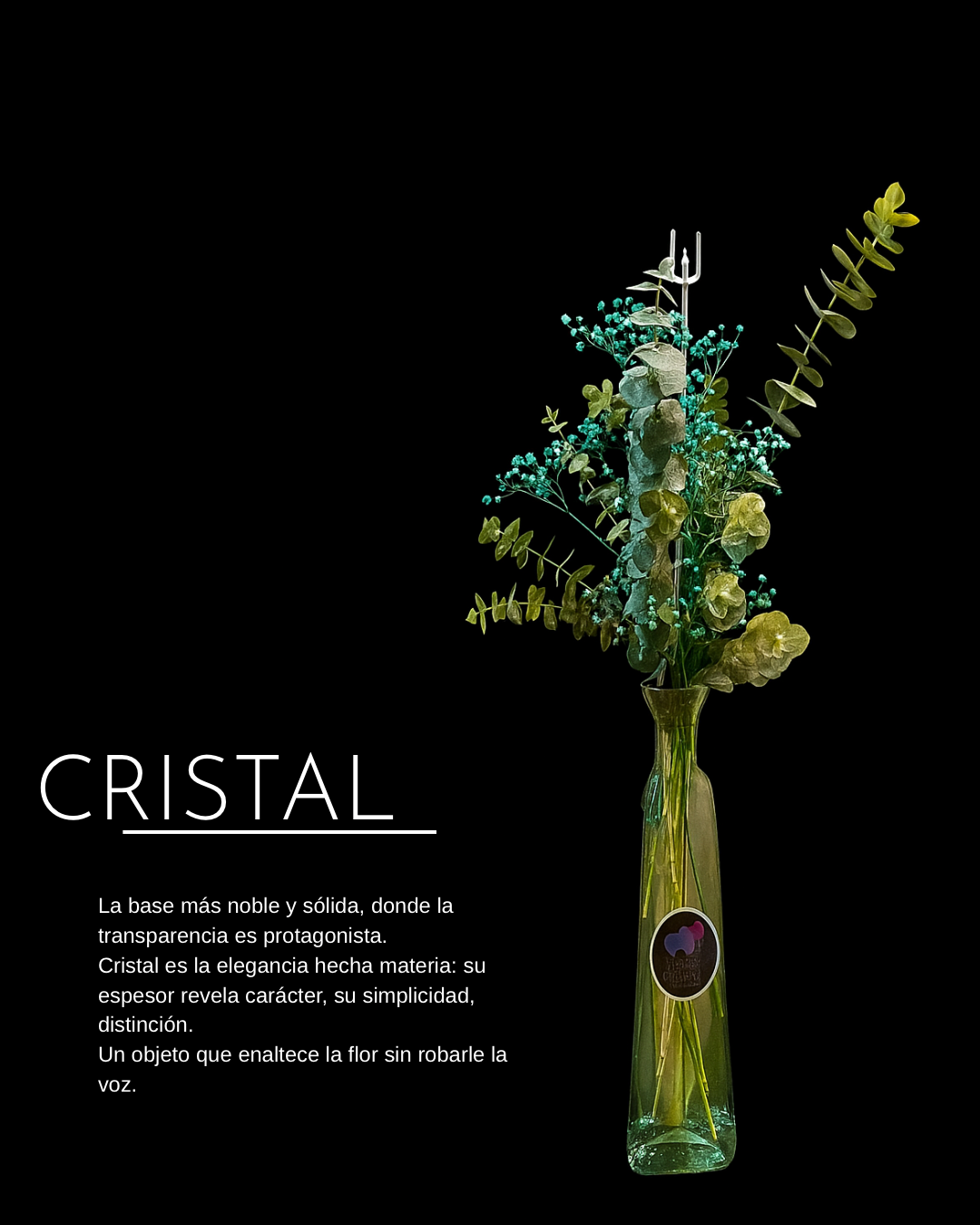 SOLITARIO “CRISTAL” - COLECCIÓN BASES DE CRISTAL