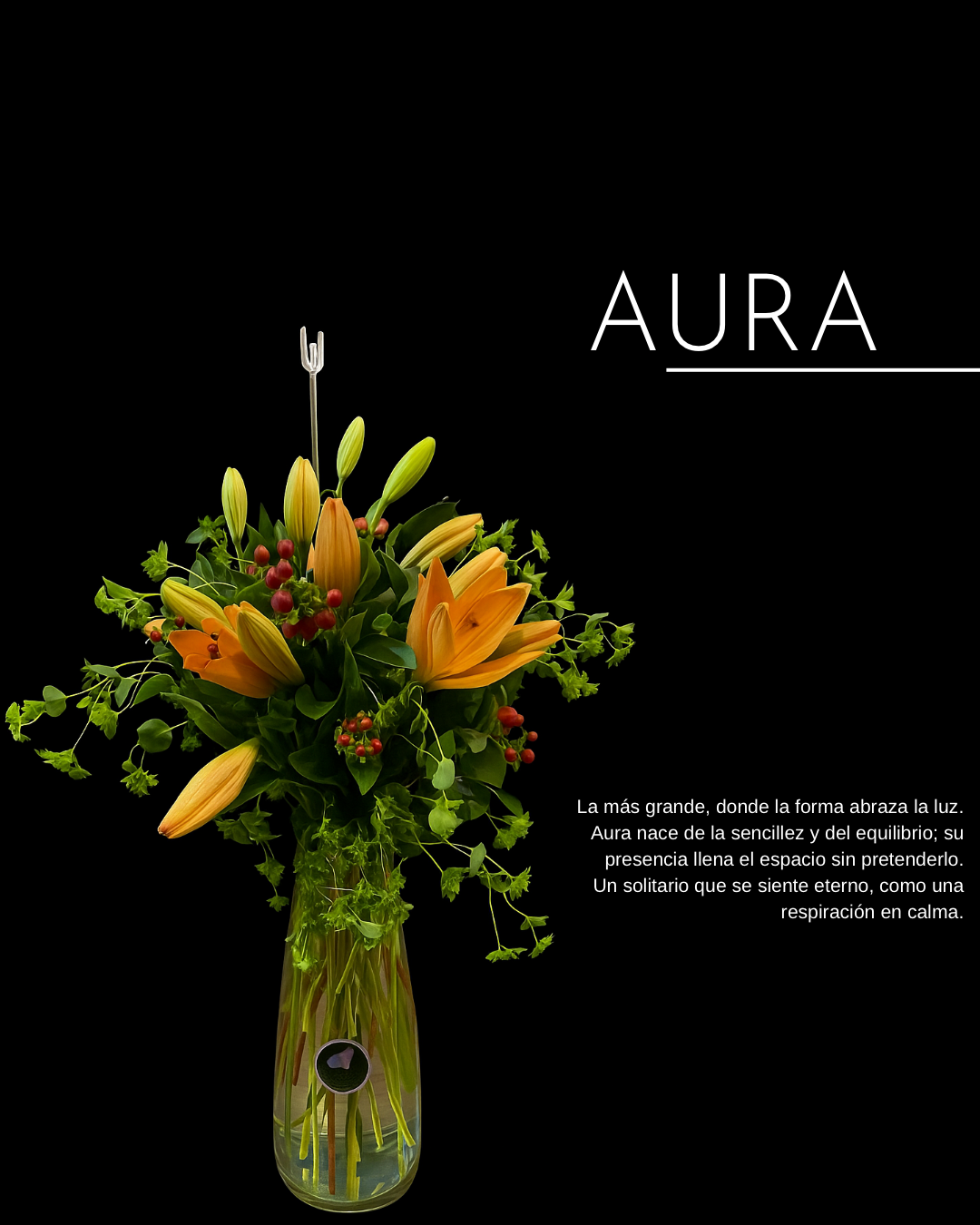 FLORERO “AURA” - COLECCIÓN BASES DE CRISTAL