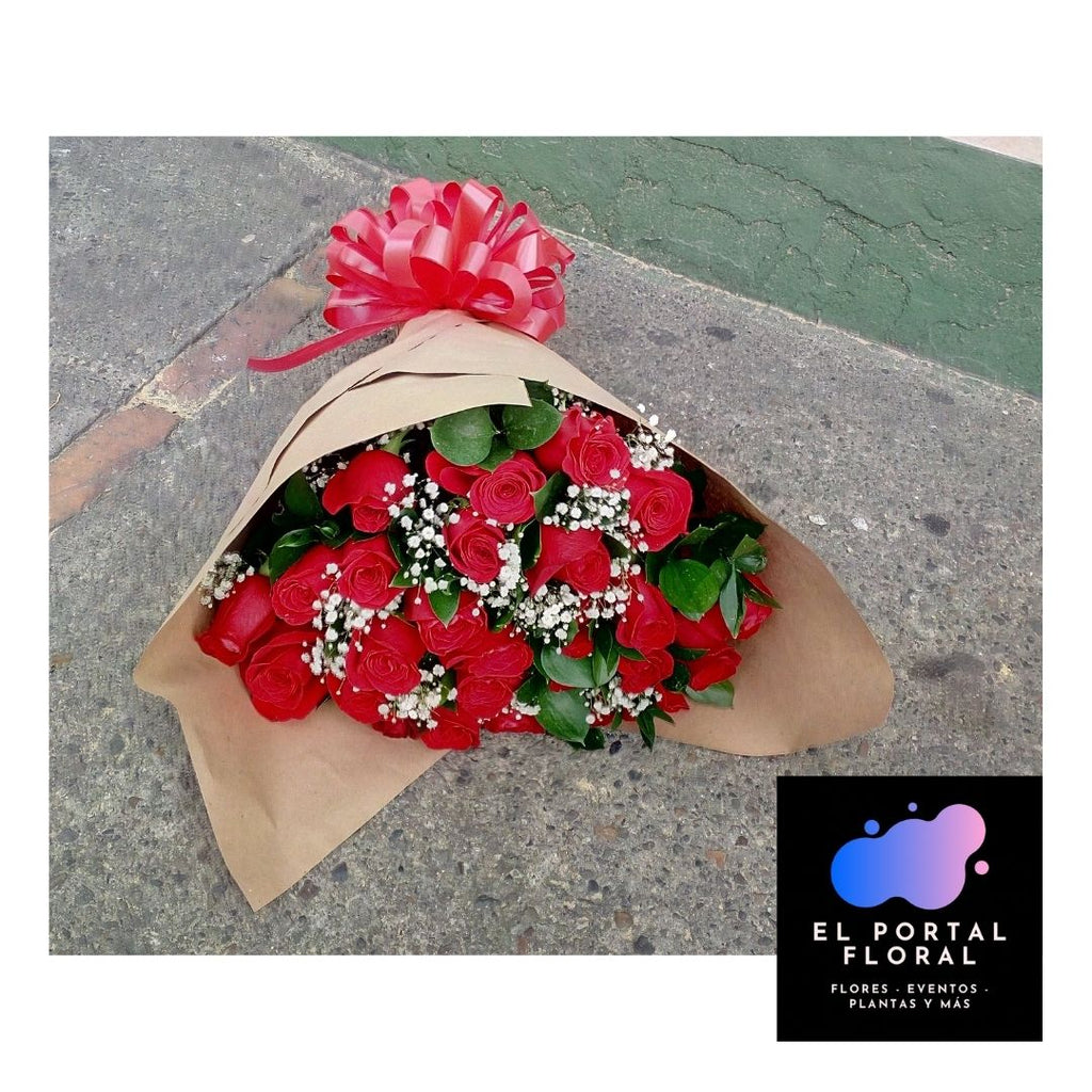 BOUQUET CLÁSICO ETERNO - 25 ROSAS