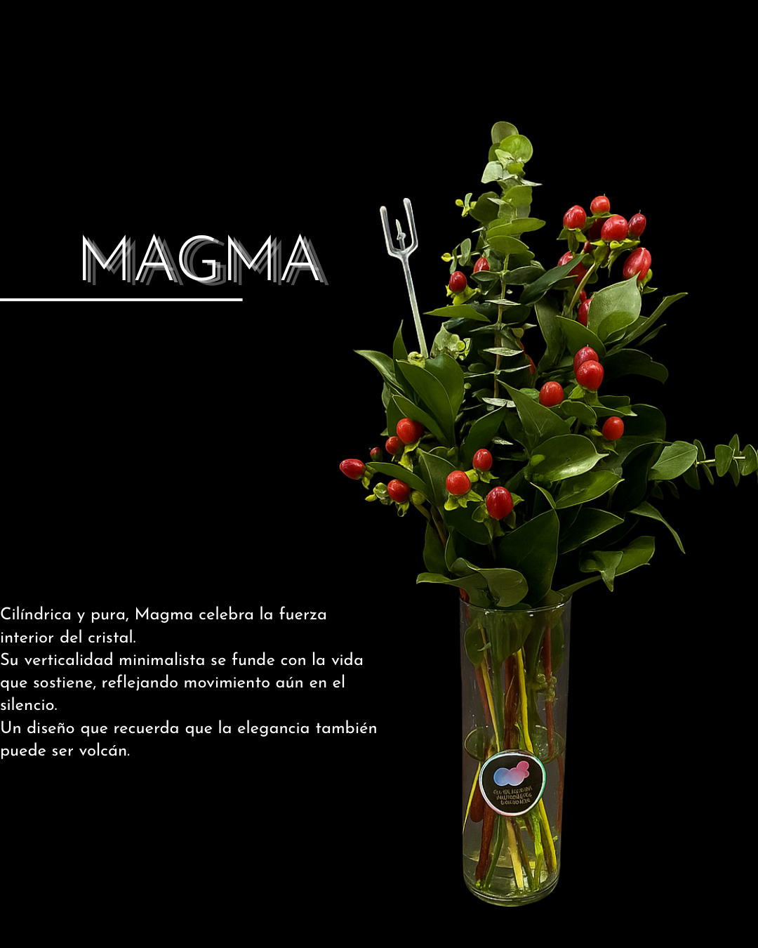 SOLITARIO “MAGMA” - COLECCIÓN BASES DE CRISTAL